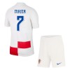 Maillot de Supporter Croatie Majer 7 Domicile Euro 2024 Pour Enfant